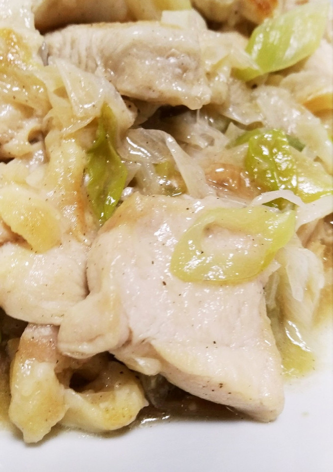鶏むね肉のネギ塩炒め-レシピのメイン写真