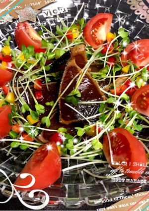 カツオのたたき♡サラダ仕立て♪-レシピのメイン写真