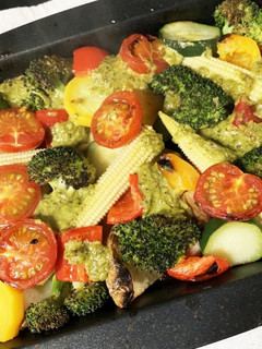 チキンと野菜のグリル ジェノベーゼ風味-レシピのメイン写真