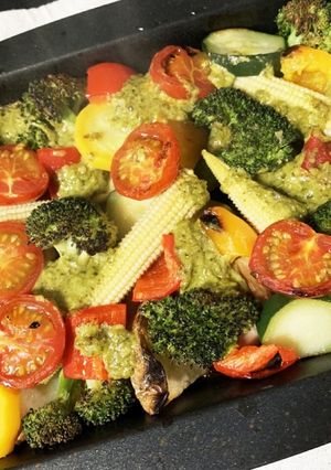 チキンと野菜のグリル ジェノベーゼ風味-レシピのメイン写真