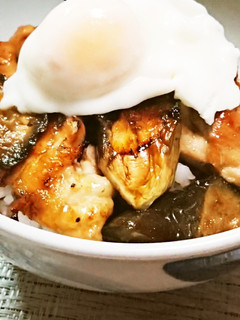 茄子と鶏肉の焼き鳥丼-レシピのメイン写真
