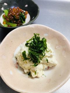 シャキシャキ食感★玉ねぎとネギの白和え-レシピのメイン写真