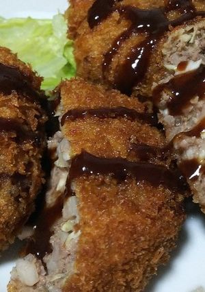 食べ応え抜群‼️キャベツメンチカツ-レシピのメイン写真