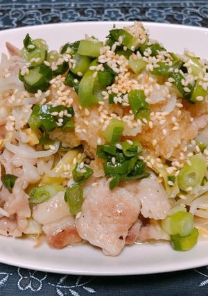 絶品☆豚バラ肉とキャベツのバタポン炒め-レシピのメイン写真