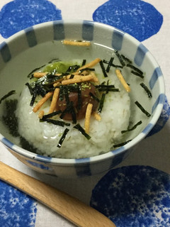 中性脂肪を減らす!大量海苔でお茶漬け-レシピのメイン写真