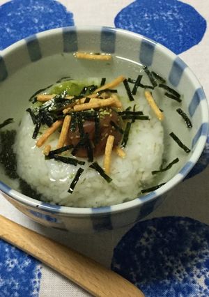 中性脂肪を減らす！大量海苔でお茶漬け-レシピのメイン写真