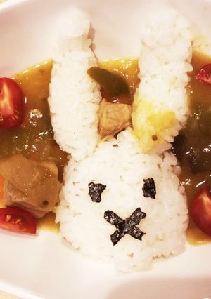 簡単幼児食！可愛い！うさぎカレー-レシピのメイン写真