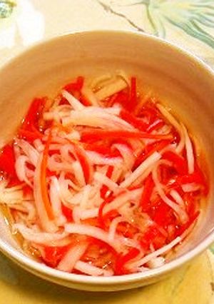 暑い時はさっぱり酢の物で元気！紅白なます-レシピのメイン写真