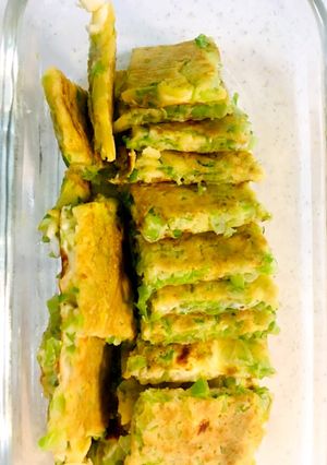 【離乳食後期】キャベチーズチジミ-レシピのメイン写真