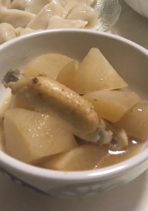 レンジで時短鶏手羽中と大根の煮物-レシピのメイン写真