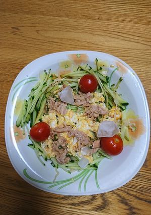 サッポロ一番でまさかの冷やし中華-レシピのメイン写真