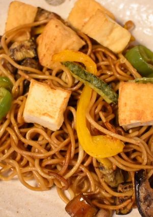厚揚げ豆腐のヘルシー焼きそば-レシピのメイン写真