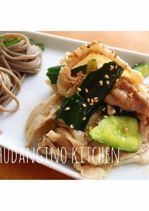 ＊レンジ＊豚肉とたたききゅうり塩ダレ和え-レシピのメイン写真
