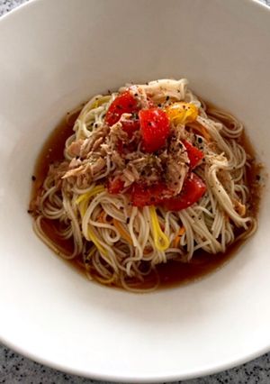 簡単アレンジ冷製そうめん!-レシピのメイン写真