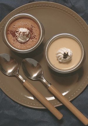 濃厚チョコプリン.ほうじ茶プリン-レシピのメイン写真