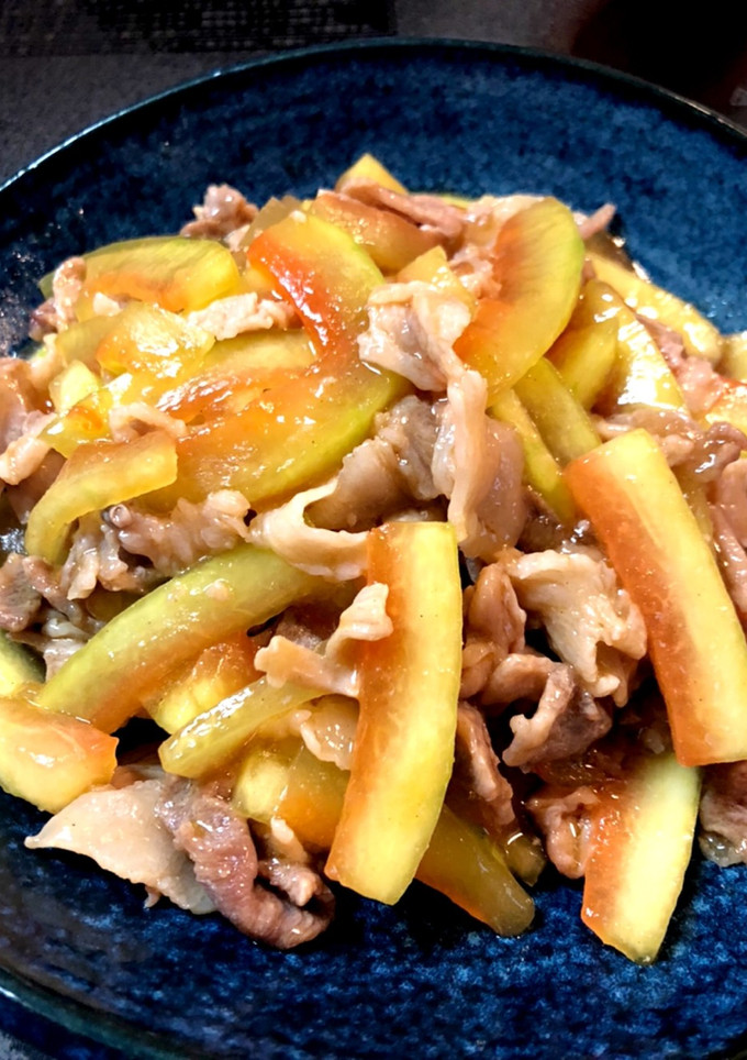ご飯が進む★スイカの皮と豚肉の中華炒め-レシピのメイン写真