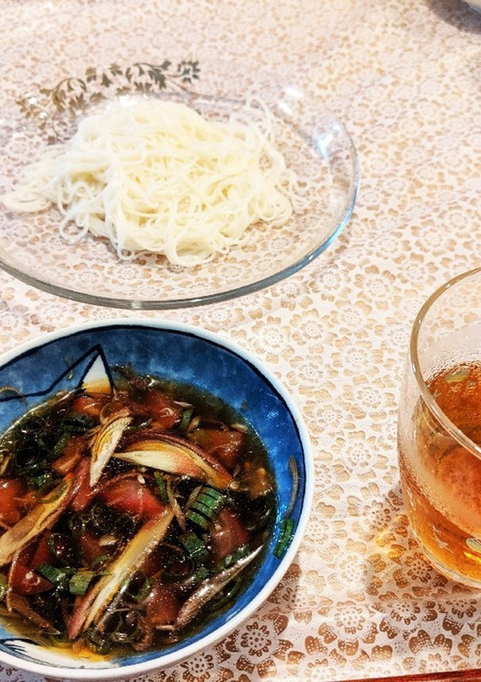さっぱり！お酢とトマトの素麺つゆ♪-レシピのメイン写真