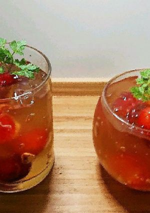 サクランボと白ワインのゼリー-レシピのメイン写真