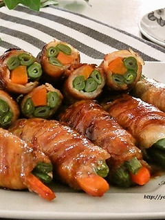 いんげんと人参の肉巻き☆照り焼き-レシピのメイン写真