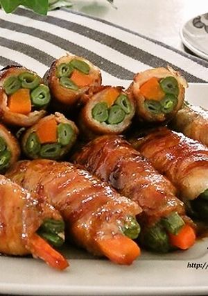 いんげんと人参の肉巻き☆照り焼き-レシピのメイン写真
