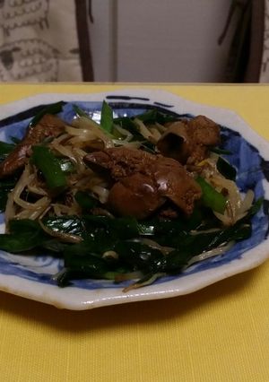 ファミマ国産レバーしぐれ煮で簡単レバニラ-レシピのメイン写真