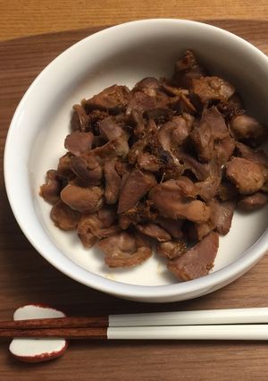 おつまみに最適！ 砂肝の炒り煮-レシピのメイン写真