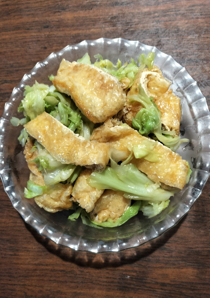 キャベツと油揚げのオイスタ炒め-レシピのメイン写真