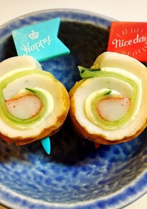 お弁当に！カニカマのきゅうり巻き☆-レシピのメイン写真