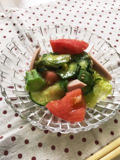 きゅうりとトマトのさっぱりサラダ♪-レシピのメイン写真