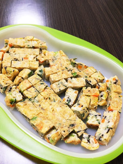 幼児食☆ご飯とひじき入りのお好み焼き-レシピのメイン写真