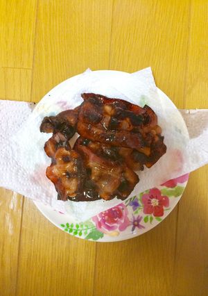 簡単おつまみベーコンのカリカリ-レシピのメイン写真