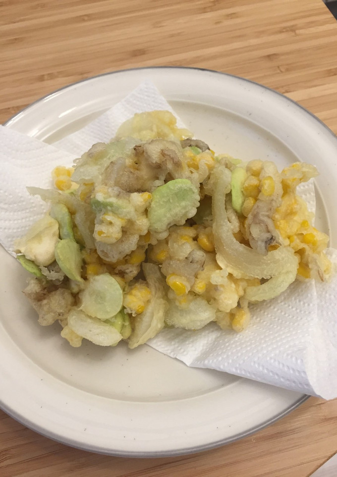 トウモロコシとそら豆のかき揚げ-レシピのメイン写真