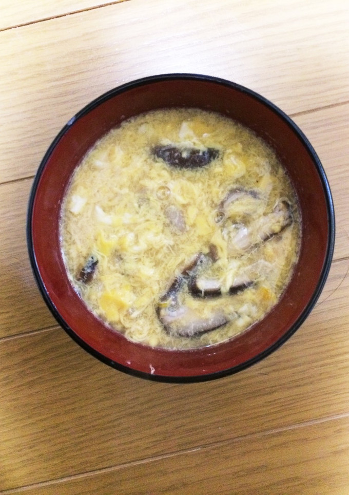 しいたけと卵たくさんかき玉汁-レシピのメイン写真