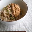 なすと豚バラの薬味うどん