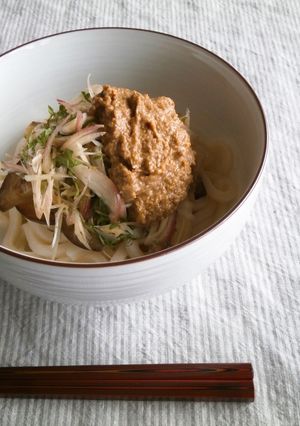 なすと豚バラの薬味うどん-レシピのメイン写真