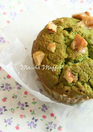 秘密にしたい☆抹茶ホワイトチョコマフィン-レシピのメイン写真
