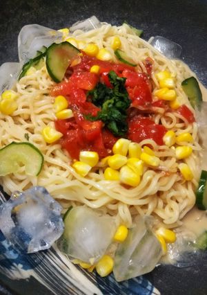 サッポロ一番★味噌トマアンチョビ冷やし麺-レシピのメイン写真