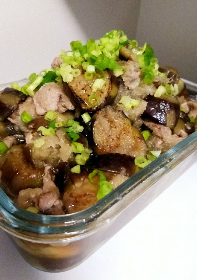 ご飯がすすむ♪ナスと豚コマのみぞれ煮-レシピのメイン写真