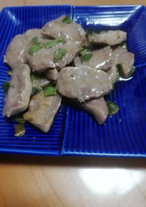 簡単コリコリねぎ塩豚タン-レシピのメイン写真