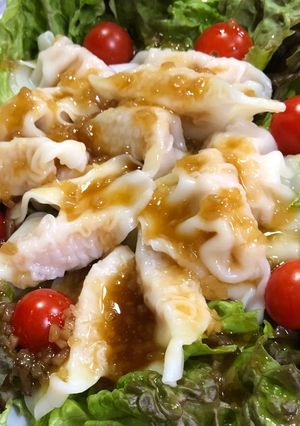 チルドの海老餃子で水餃子サラダ-レシピのメイン写真