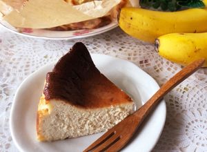 バスク風チーズケーキ♡バナナバスチー-レシピのメイン写真