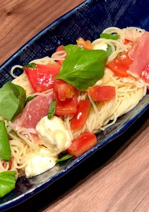 ゆる〜く糖質制限 カプレーゼパスタ-レシピのメイン写真
