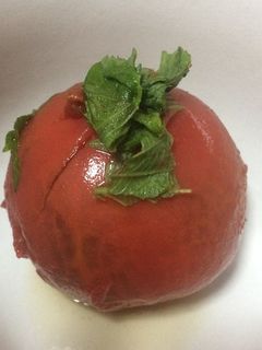 夏野菜☆丸ごとトマトとポン酢のサラダ-レシピのメイン写真