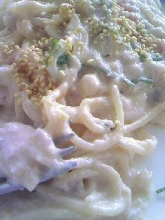 明太子とレンコンのクリームパスタ-レシピのメイン写真