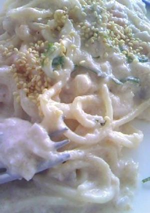 明太子とレンコンのクリームパスタ-レシピのメイン写真