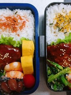 ☆高校生娘と私のお弁当☆68-レシピのメイン写真
