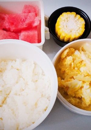 簡単すぎる親子丼弁当-レシピのメイン写真