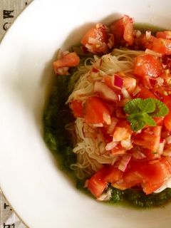 トマトが主役☆冷やし中華風そうめん-レシピのメイン写真