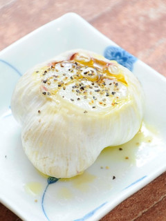 にんにくのレンジでまる蒸し-レシピのメイン写真