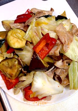 お肉と野菜のキムチの素炒め-レシピのメイン写真